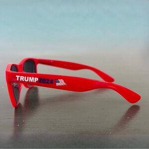 Red Frame Retro Optix Trump 2024 American Flag Patriotic Republican Sunglasses